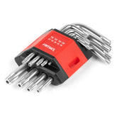 Set di chiavi Torx con 9 chiavi corte in acciaio CRV