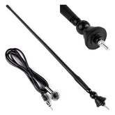 Antenna auto in gomma con adattatore, vista laterale