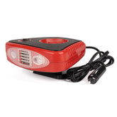 Termoventilatore 12V e sbrinatore parabrezza con luce LED