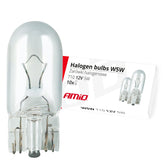Lampadine alogene W5W T10 12 V, 10 pezzi.