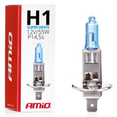 Lampadina alogena H1 blu 12 V 55 W Super White