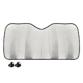 Parasole argentato per parabrezza auto, 130 x 60 cm