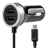 Caricatore USB da auto con microUSB e doppia porta USB