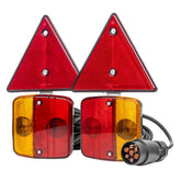 Kit di luci magnetiche per rimorchio con catarifrangenti triangolari