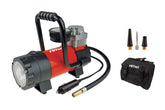 Compressore auto 12V con luce LED e manometro