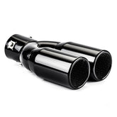 Terminale di scarico nero MT004B in acciaio inox