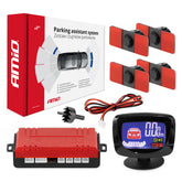 Sistema di parcheggio LED-GRAF con quattro sensori neri per montaggio interno