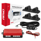Kit sensori di parcheggio con quattro sensori neri da 19 mm