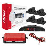 Sistema di parcheggio con display LED e quattro sensori TRUCK neri