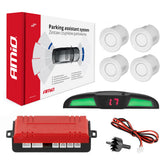 Assistente di parcheggio con display LED COB e sensori bianchi