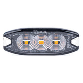 Luce lampeggiante di avviso LED arancione slim per montaggio nella griglia