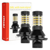 Luci diurne LED con indicatore di direzione integrato per attacco PY21W e BAU15s
