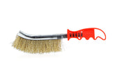 Spazzola metallica con filo rivestito in ottone, 25,5 cm