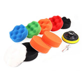 Kit lucidatura auto con tamponi in spugna e adattatore M14