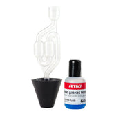 Tester XL per guarnizione della testata con liquido reagente e tubo di misurazione