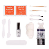 Kit di riparazione per cerchi in lega con colla riparatrice e accessori