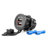 Caricatore USB da auto impermeabile con doppia porta USB