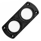 Cornice pannello nera con due fori