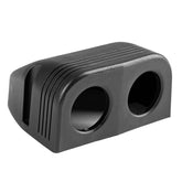 Contenitore di montaggio nero con due fori da 30 mm