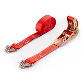 Cinghia a cricchetto con ganci, 500 kg, 25 mm e 4 m