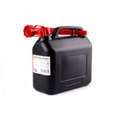 Tanica carburante nera in plastica da 5 litri