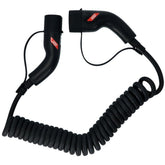 Cavo di ricarica a spirale Carpoint per auto elettriche Type 2 a Type 2, 32 A, 3 fasi, 6 metri
