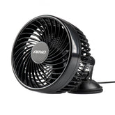 Ventola auto nera da 6 pollici con ventosa per 24V