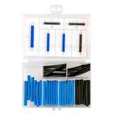 Set da 36 guaine termorestringenti blu e nere