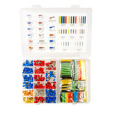 Set di capicorda e guaine termorestringenti in pratico organizer in plastica