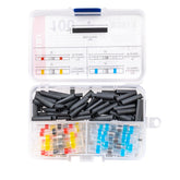 Set con connettori a saldare e guaine termorestringenti da 100 pezzi