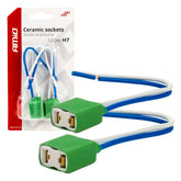 Set con due portalampada H7 in ceramica