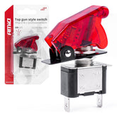 Interruttore Top Gun con luce rossa per 12/24 V e 20 A