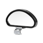 Specchietto laterale convesso regolabile per angolo cieco in nero