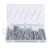 Set con 555 coppiglie in pratica scatola assortita in plastica