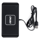 Caricatore wireless per auto con ricarica Qi da 15W e supporto in silicone