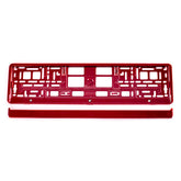 Portatarga rosso metallizzato