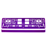 Set di cornici portatarga anteriori viola metallizzato