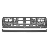 Cornice portatarga in plastica color grafite metallizzato
