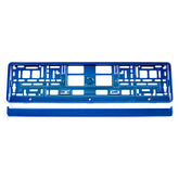 Cornice portatarga in plastica blu metallizzato