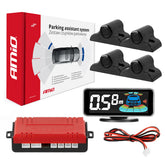 Assistente al parcheggio con display LED-GRAF 3D e quattro sensori neri