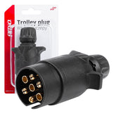 Presa rimorchio a 7 poli per 12 e 24 V