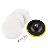 Set di tamponi per lucidatura con fibre abrasive e velcro da 125 mm