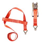 Cinghia di ancoraggio con cricchetto, portata 5 tonnellate, larghezza 50 mm e lunghezza 3 m