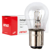 Lampadine alogene P21/4W con attacco BAZ15d, confezione da 10 pezzi.