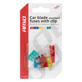 Set di fusibili standard a lama nelle misure da 10, 15, 20, 25 e 30 A