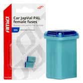 JAPVAL PAL female micro-sikring på 20 A og 11 mm