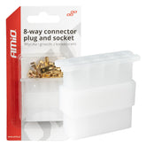 Kit connettore e presa a 8 poli per collegamenti elettrici