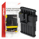 Set di connettori maschio e femmina Superseal a 6 poli