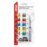 Set di fusibili standard per auto con tester di tensione
