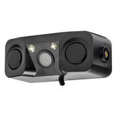 Telecamera posteriore nera HD-602 con LED e sensore di parcheggio
